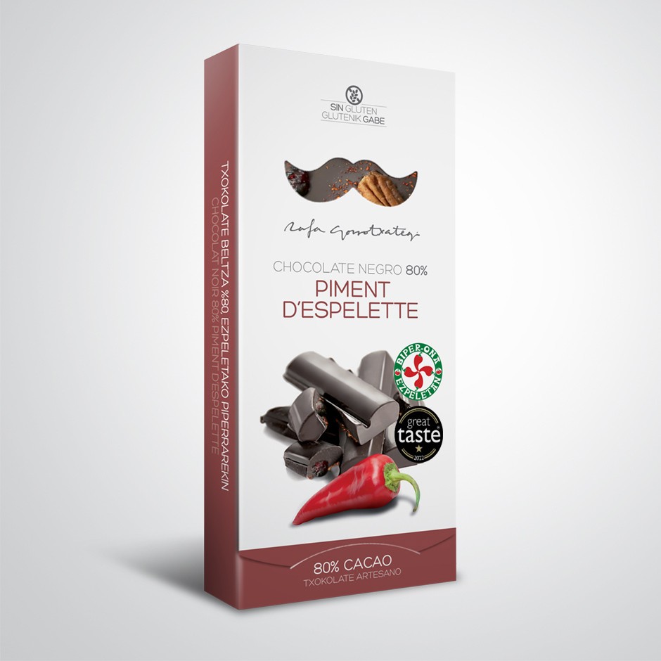 CHOCOLATE NEGRO 80% CON PIMENT D'ESPELETTE