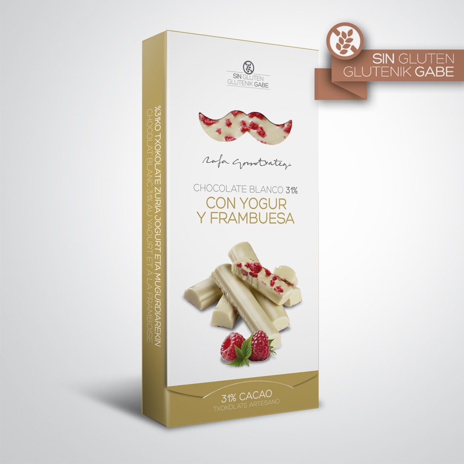 White Chocolate 31% with Yogurt and Raspberry