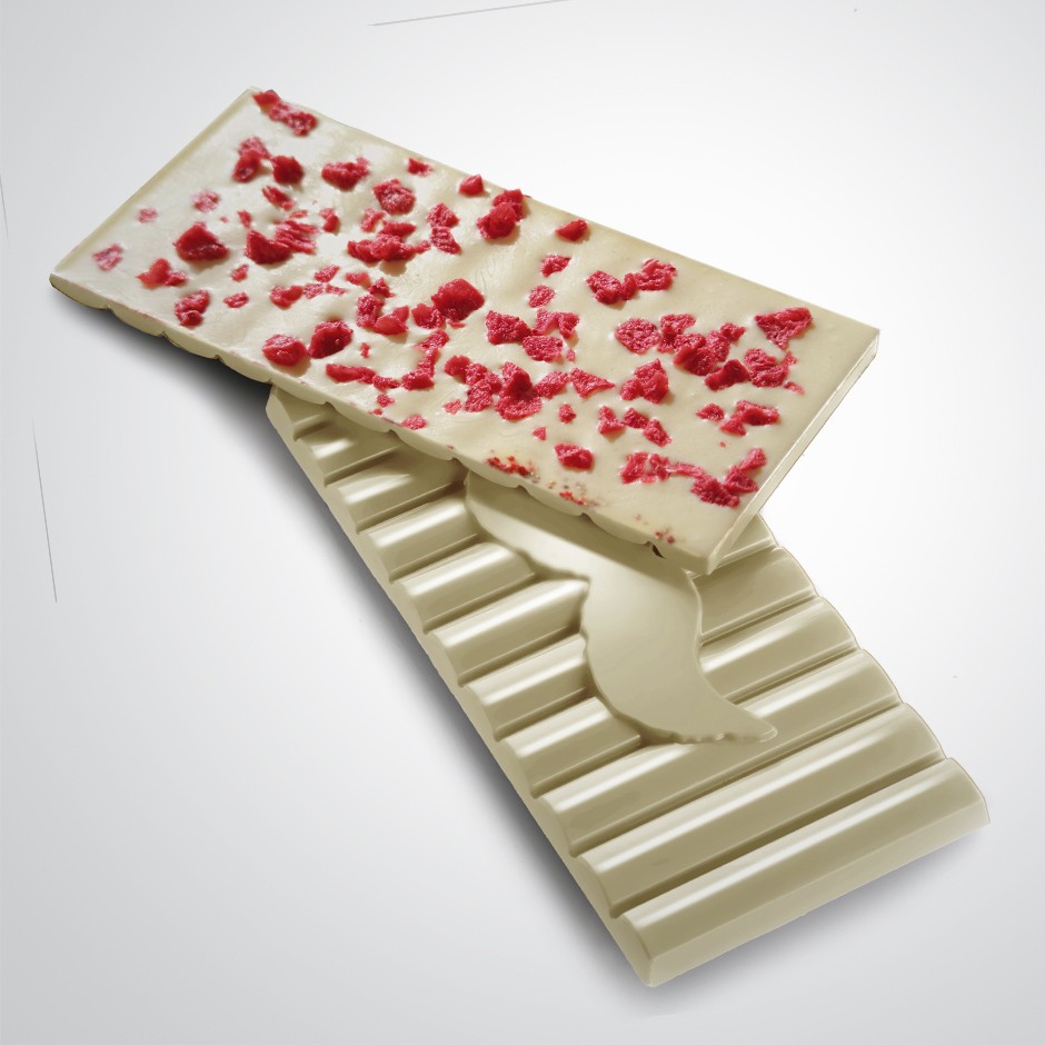 CHOCOLATE BLANCO 31% CON YOGUR Y FRAMBUESA