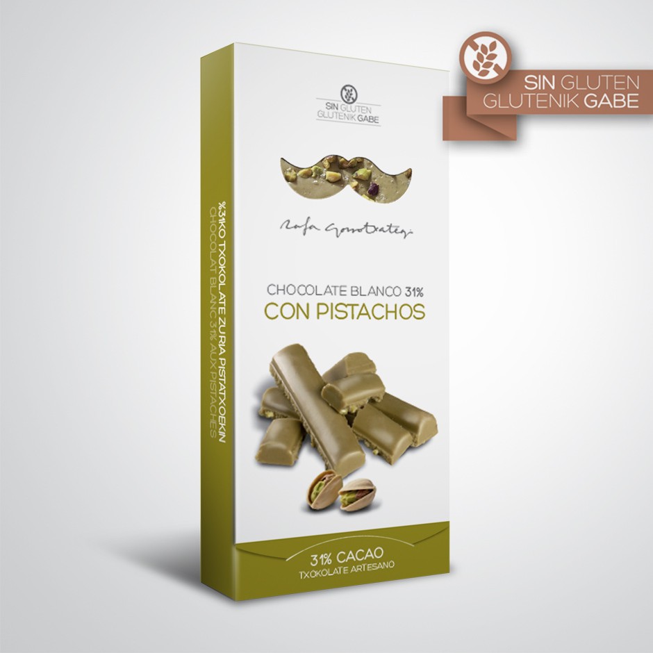 CHOCOLATE BLANCO 31% CON PISTACHO