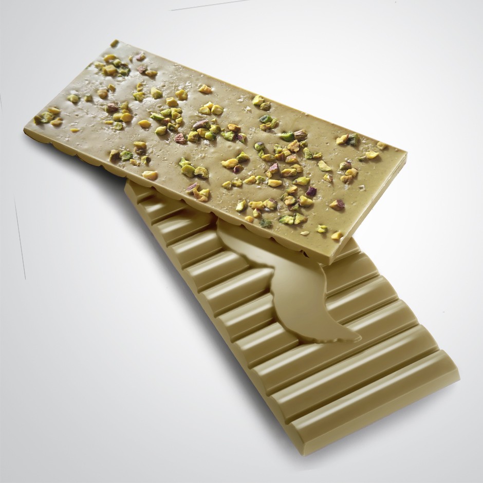 CHOCOLATE BLANCO 31% CON PISTACHO